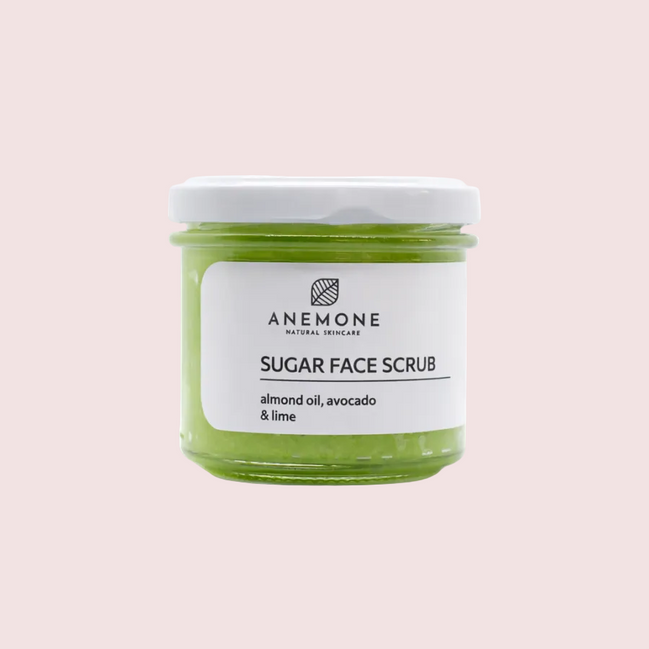 Anemone Sugar Face Scrub – Αμυγδαλέλαιο, Αβοκάντο & Lime