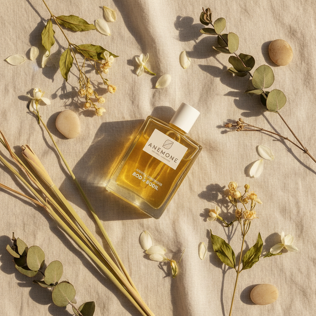 Flat lay botanical