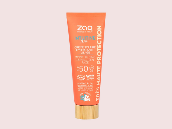 ZAO Intuitive Skin Crème Solaire Hydratante Visage SPF50