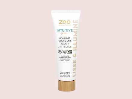 Zao Organic Skin Intuitive Gentle Scrub 2 in 1 – Βιολογικό Απαλό απολεπιστικό προσώπου 2 σε 1, για όλους τους τύπους δέρματος